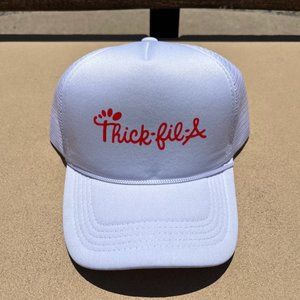 Thick Fil A White Trucker Hat